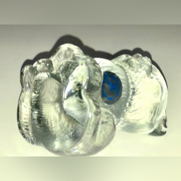 Vintage Antique Hallmarked Signed Solid Clear Glass German GOEBEL CAT FIGURINE - Picture 10 of 10